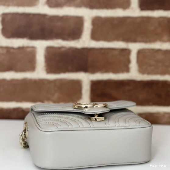Hyperpeter handle GUCCI GG bag-17*13*6CM mini Marmont top 0815